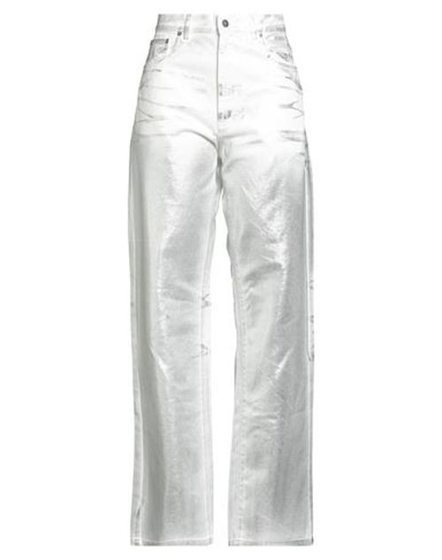 Woman Jeans Silver Size 30 Cotton