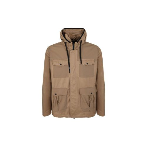 Cotton Shell Jacket — Brown