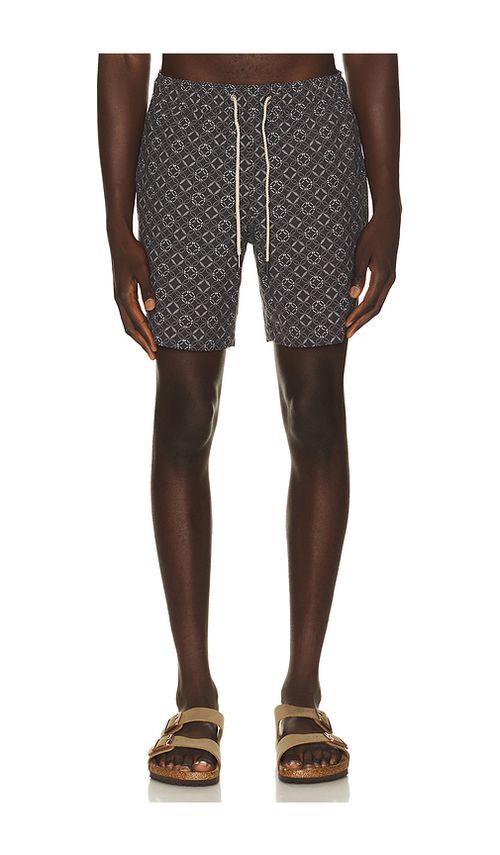 Fair Harbor Bayberry Swim Trunk in Charcoal. M. Also in S, L, XL/1X