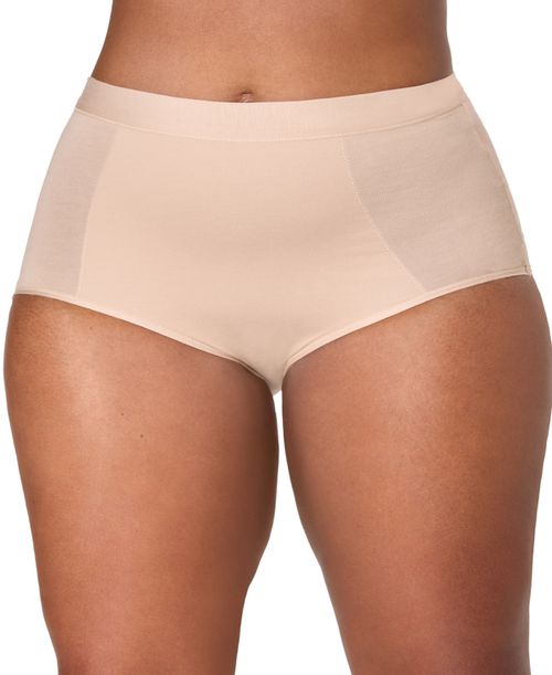 Women's Breathe High-Waist Tailored Brief Underwear - Almond