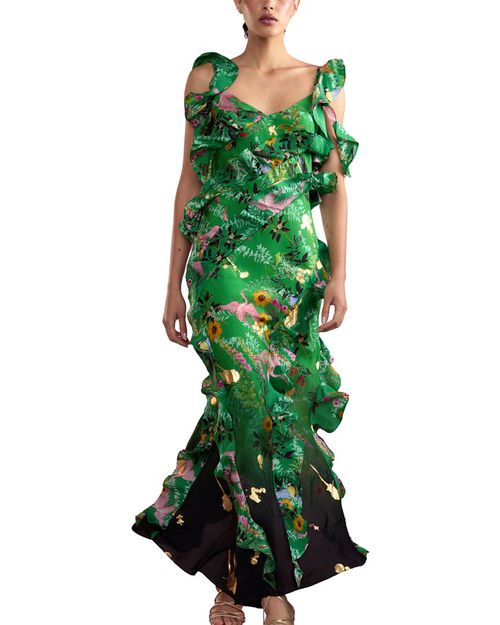 Cynthia Rowley | Cynthia Rowley Secret Garden Silk Maxi Dress | Realry