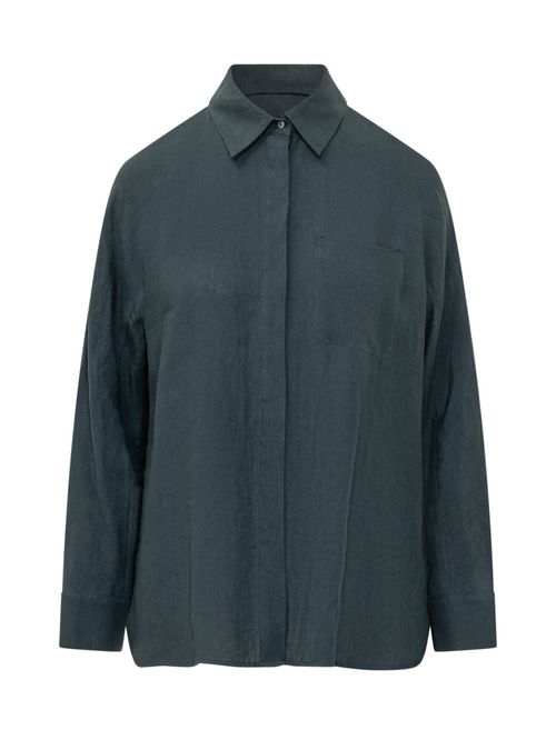 Navy Blue Regular Solid Shirt