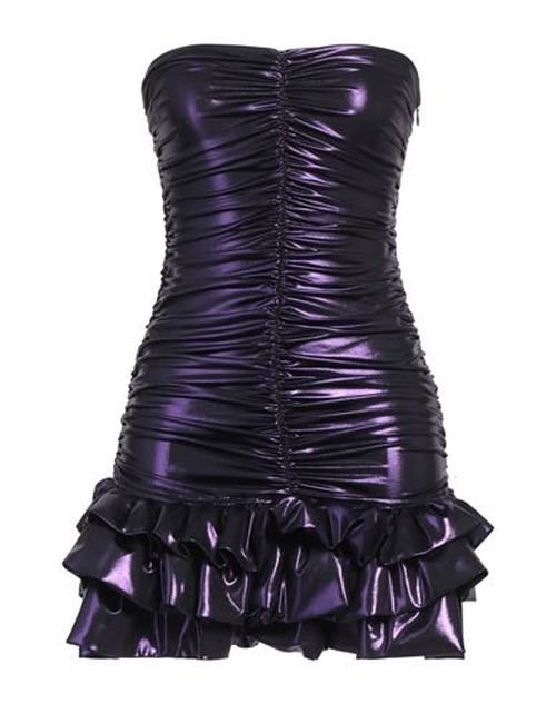 House Of Amen Woman Mini dress Purple Size 6 Polyester, Polyurethane, Elastane