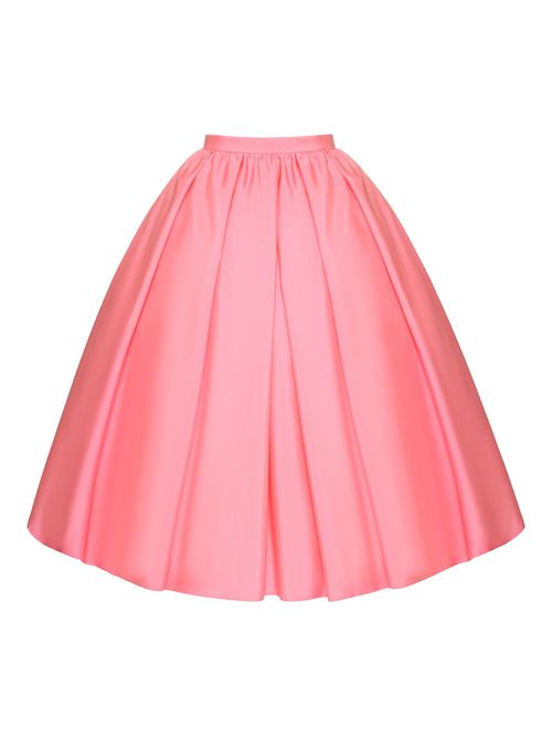 Pleated A-line skirt - Pink