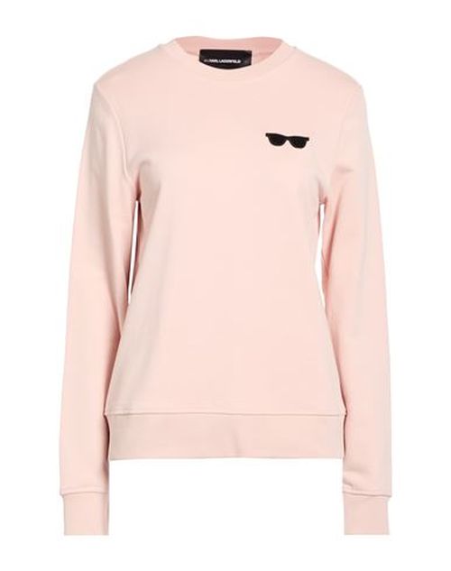 Karl Cares Woman Sweatshirt Light pink Size S Organic cotton