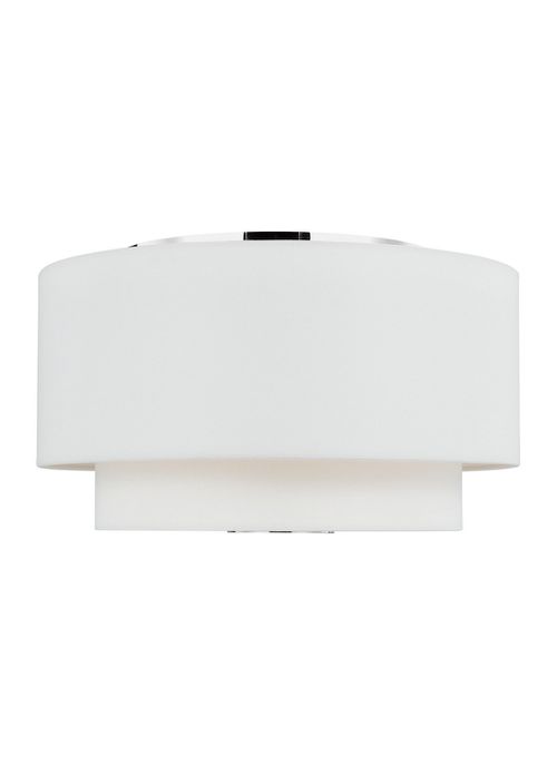 Visual Comfort Studio Sawyer 3-Light Ceiling Light in Polished Nickel by Kate Spade New York