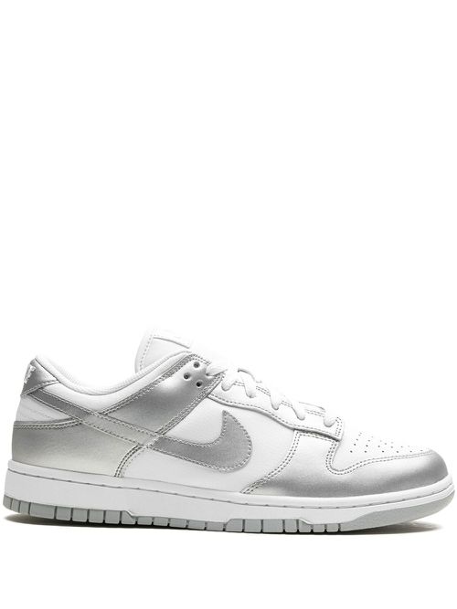 Dunk Low "Metallic Silver" sneakers - White