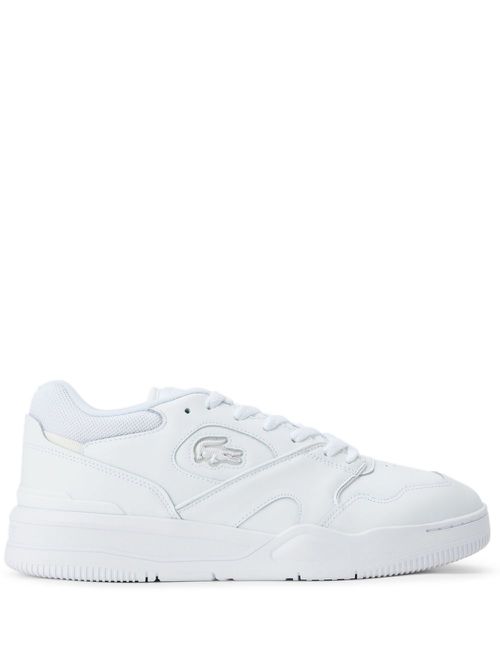 Lineshot leather sneakers - White