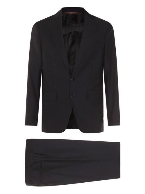 Canali wool single-breasted suit - Blue