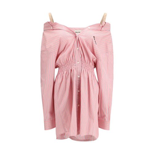 Striped Cotton Tunic — Pink