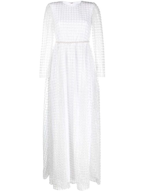 Sequinned maxi dress - White