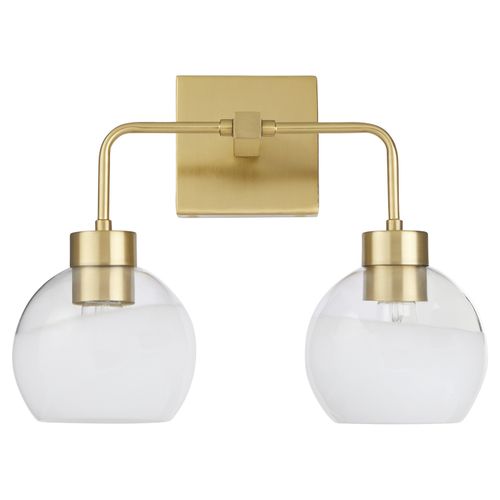 Aged Brass Bathroom Vanity Light from the Lacy Collection