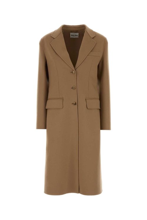 Virgin Wool & Cashmere Coat — Beige