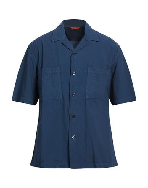 Man Shirt Navy Size 38 Cotton