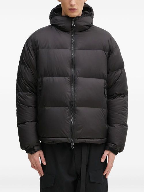 Hooded puffer jacket - Black