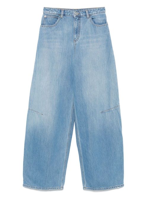 Emporio Armani logo-patch jeans - Blue