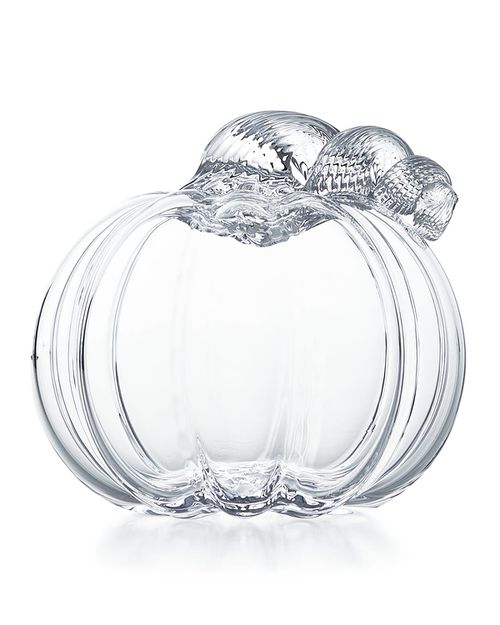 Medium Glass Pumpkin with Twisted Stem