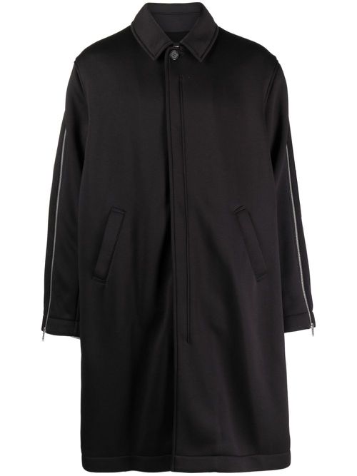 Zip-sleeve mid-length coat - Grey