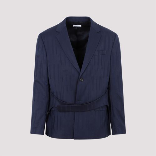 Navy Blue Shibori Relaxed Jacket