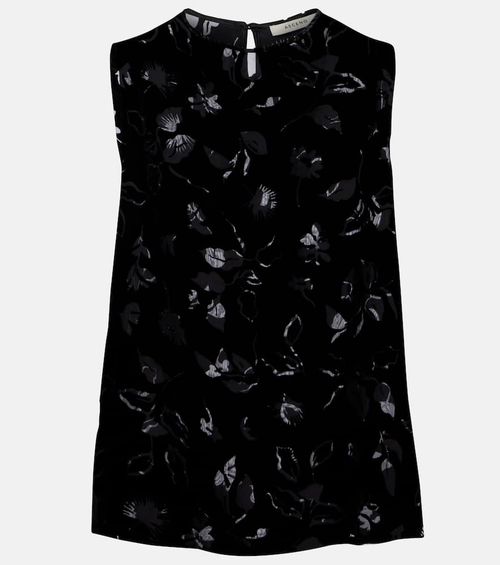 Trento devoré velvet top