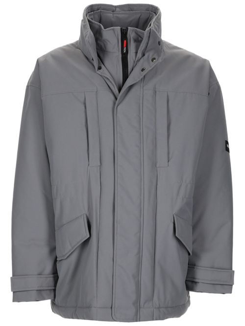 Boxy-Fit Hooded Parka with Concealed Closure and Practical Pockets