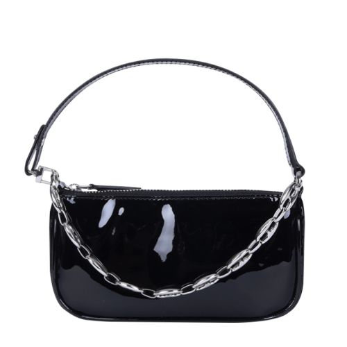 Chain strap shoulder bag - Black