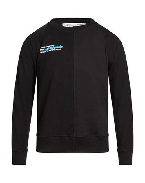 Man Sweatshirt Black Size S Cotton