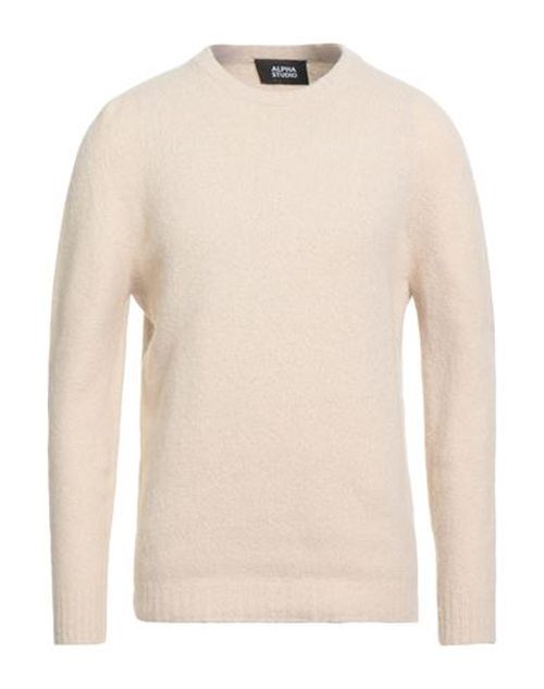 Man Sweater Beige Size 44 Alpaca wool, Polyamide, Cotton, Modal, Elastane