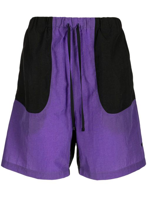 Hail colour-block track shorts - Black