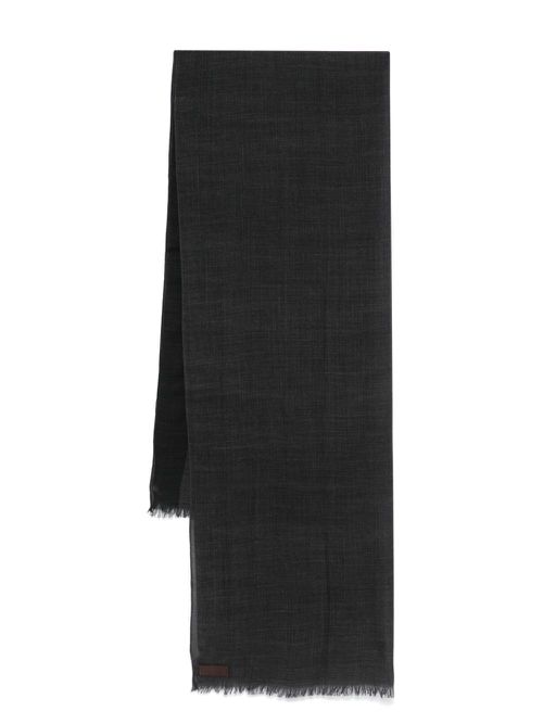 Semi-sheer scarf - Grey