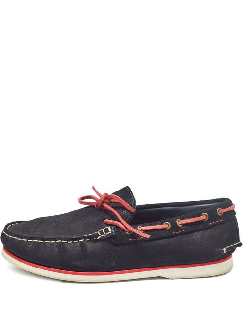 Leather boat shoes - Black