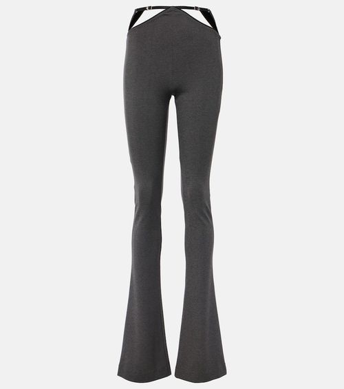 Jersey flared pants