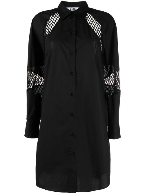 Shirt mini dress - Black