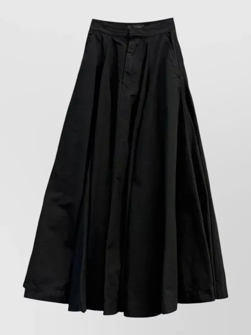 Balenciaga - high waist pleated silk nylon skirt