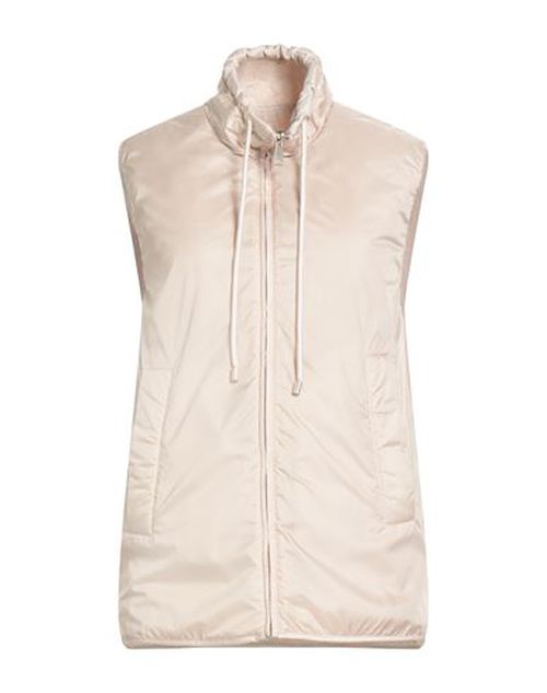 Woman Vest Cream Size 4 Polyester