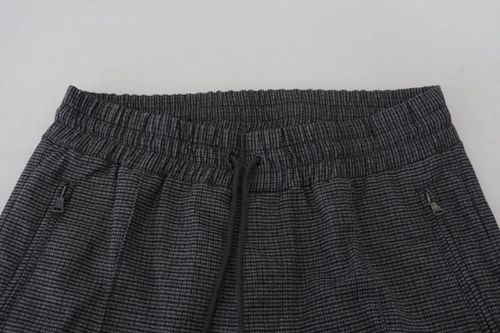 Striped Wool Trouser — Gray