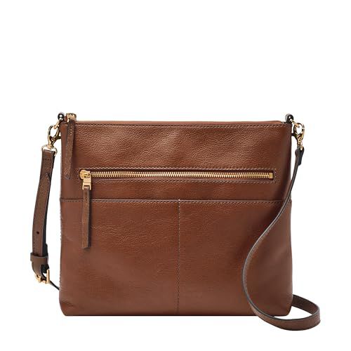 Fossil Women's Fiona Leather Large Crossbody Purse Handbag