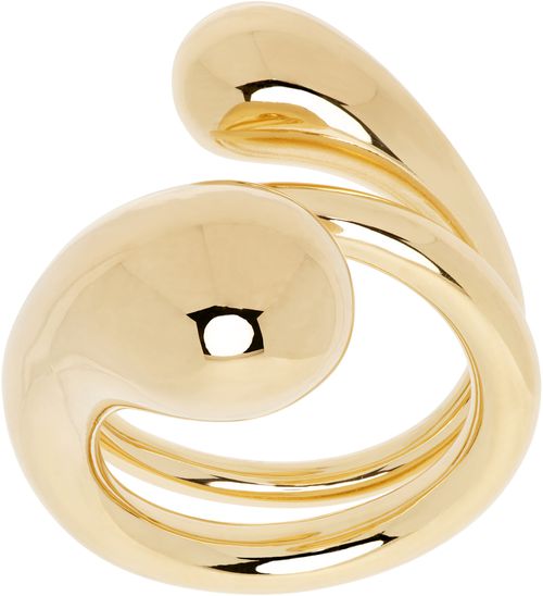 Bottega Veneta Gold Drop Ring
