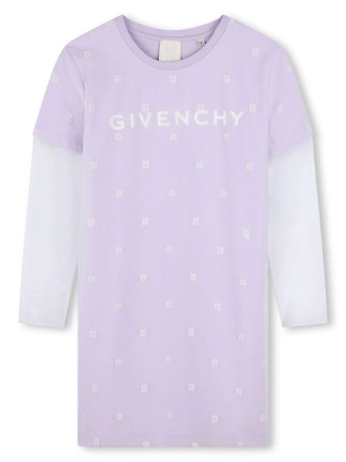All-over 4G Motif Long Sleeve Dress for Girls