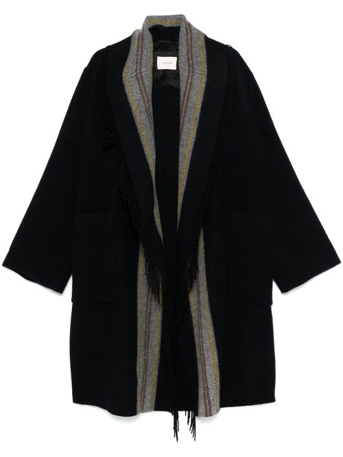 Striped Comfort coat - Blue