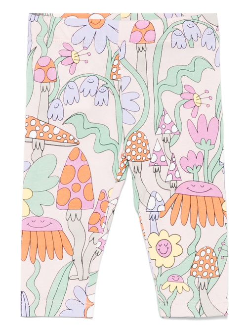 Floral-print leggings - Pink