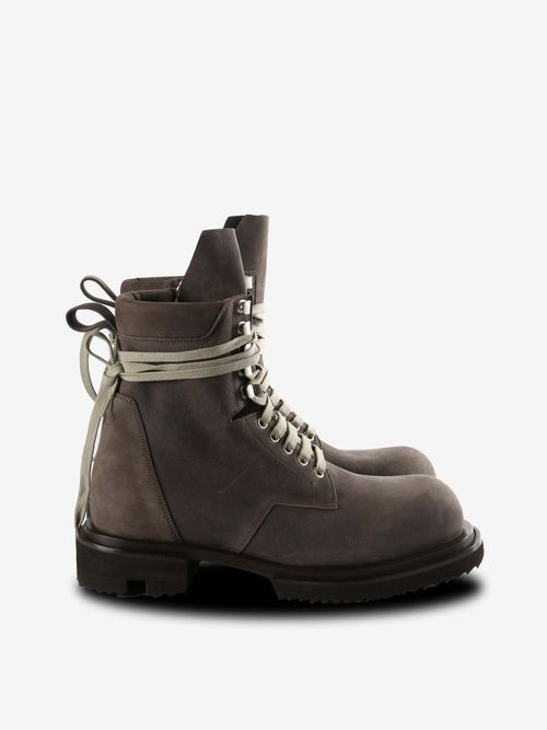 Lace-up zip boots