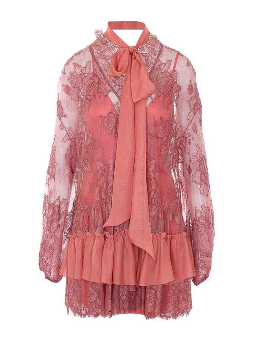 Deep Ribbpm Dream Lace Dress