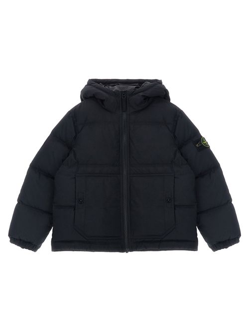 Quilted Down Down Jacket — Black