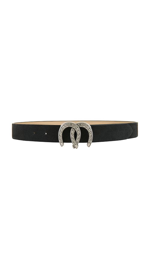 Understated Leather CEINTURE HORSESHOE en Black. M/L. Also en L/XL