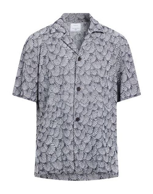 Man Shirt Midnight blue Size L Cotton, Recycled cotton