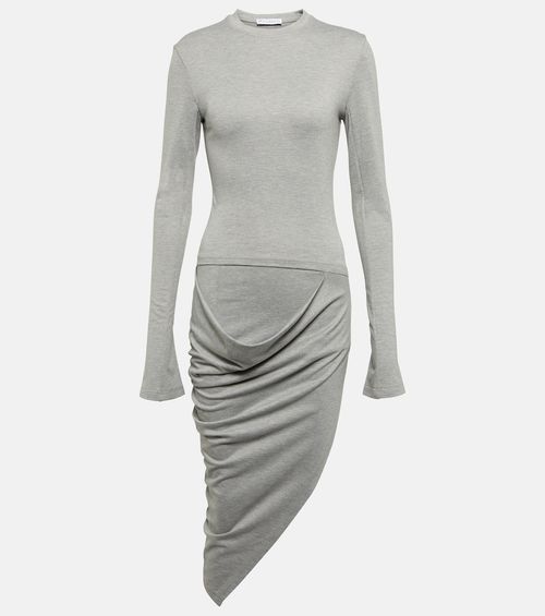 Cutout jersey midi dress