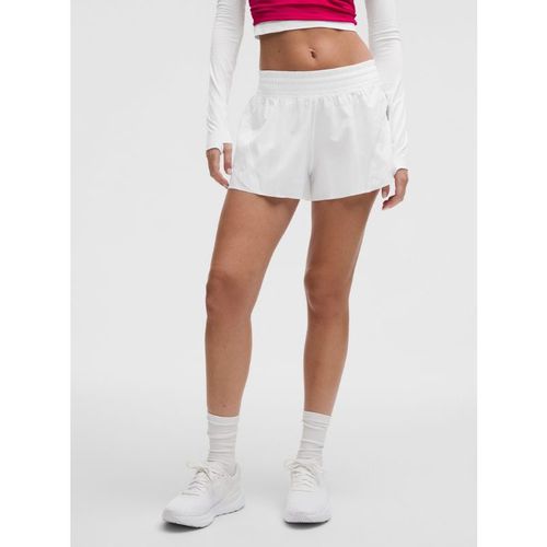 Lululemon – Women's Shake It Out High-Rise Running Shorts – 2.5" – Color White – Sma