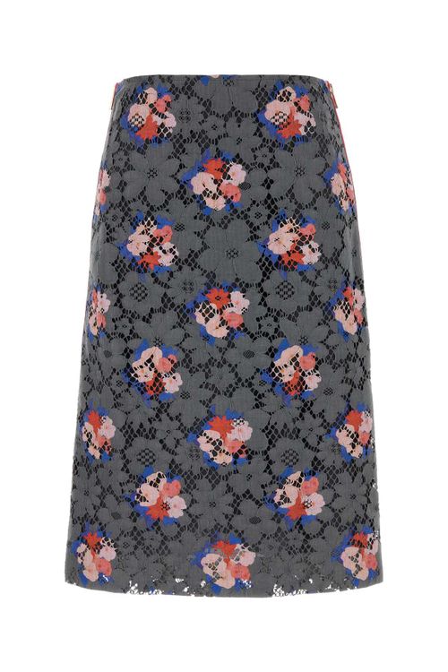 Printed Skirt — Gray