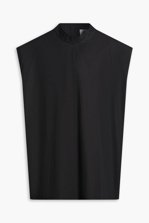 Cotton-poplin T-shirt - Black - IT 48